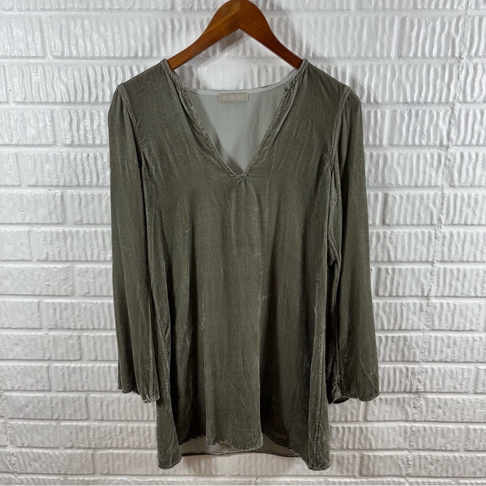 CP Shades Velvet‎ Tunic XS Green